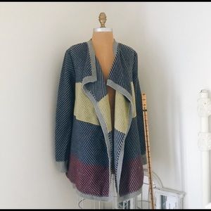 CAbi Color Block Cardigan size Large